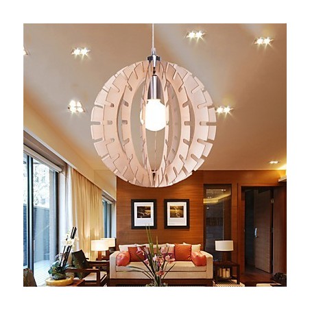 Lustre en bois vintage Others Lustre en bois vintage Others