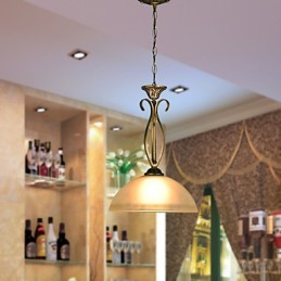 Lampe de table rurale du Nord : une lampe en verre à tête unique contemporaine et aux idées contractées