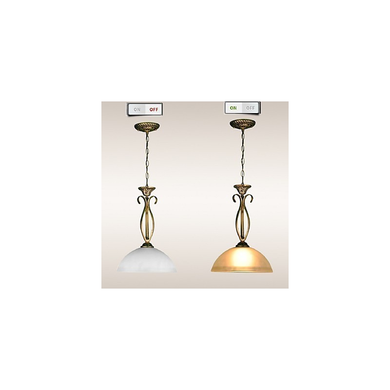 Lampe de table rurale du Nord : une lampe en verre à tête unique contemporaine et aux idées contractées