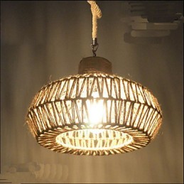 Lampe lustre créative vintage faite à la main.