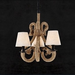 Lustre en corde créatif minimaliste rétro