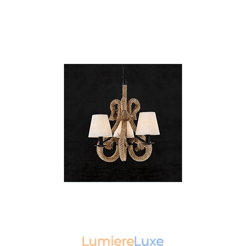 Lustre en corde créatif minimaliste rétro