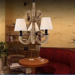 Lustre en corde créatif minimaliste rétro