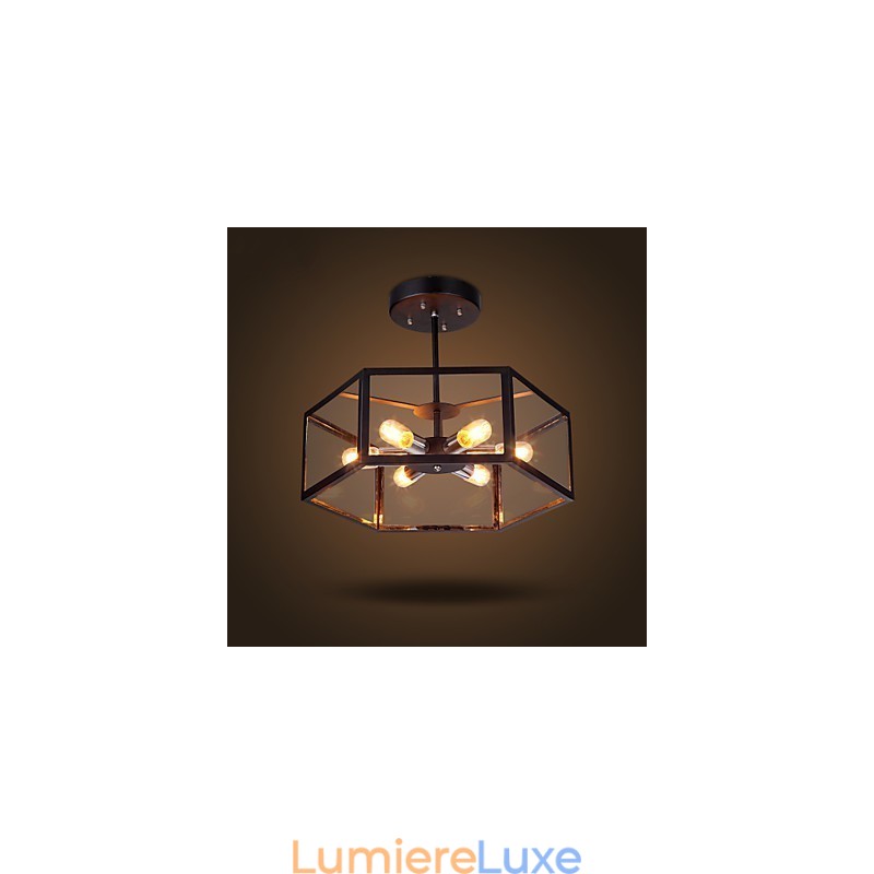 Lustre en verre moderne minimaliste méditerranéen café lampes nordiques lustre