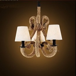 Lustre en corde créatif minimaliste rétro
