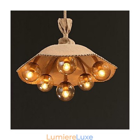 Lustre suspendu en métal peint style country pour chambre à coucher Lustre suspendu en métal peint style country pour chambre à coucher