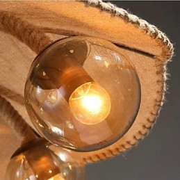 Lustre suspendu en métal peint style country pour chambre à coucher
