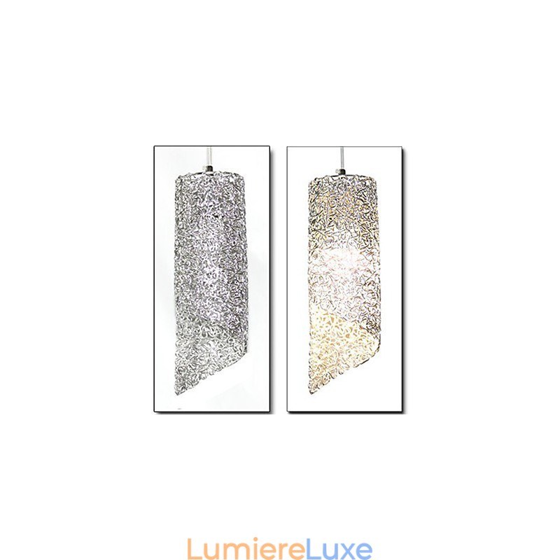 Lampes créatives cylindriques rondes et longues en aluminium à tête unique