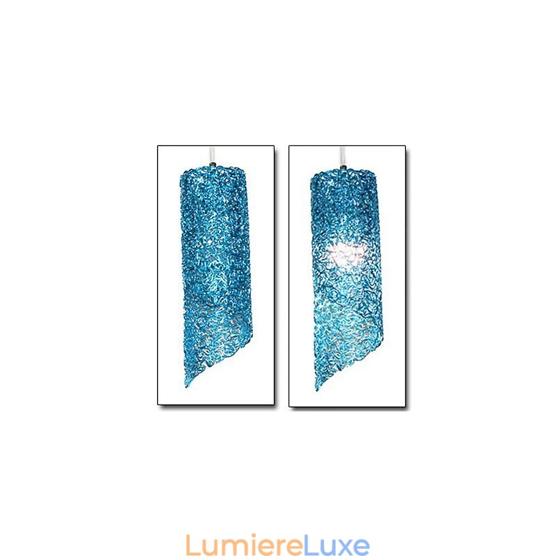 Lampes créatives cylindriques rondes et longues en aluminium à tête unique