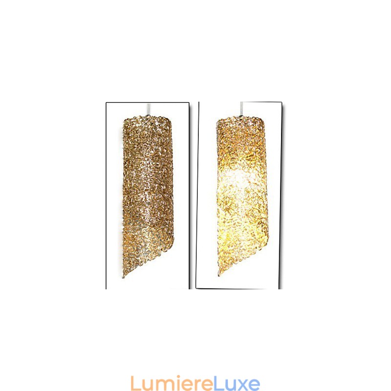 Lampes créatives cylindriques rondes et longues en aluminium à tête unique