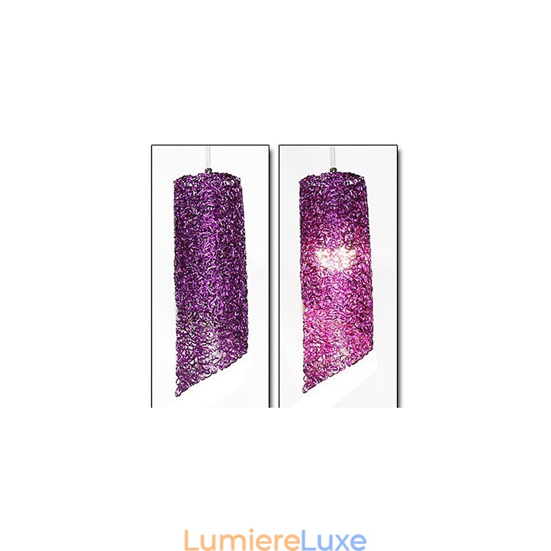 Lampes créatives cylindriques rondes et longues en aluminium à tête unique