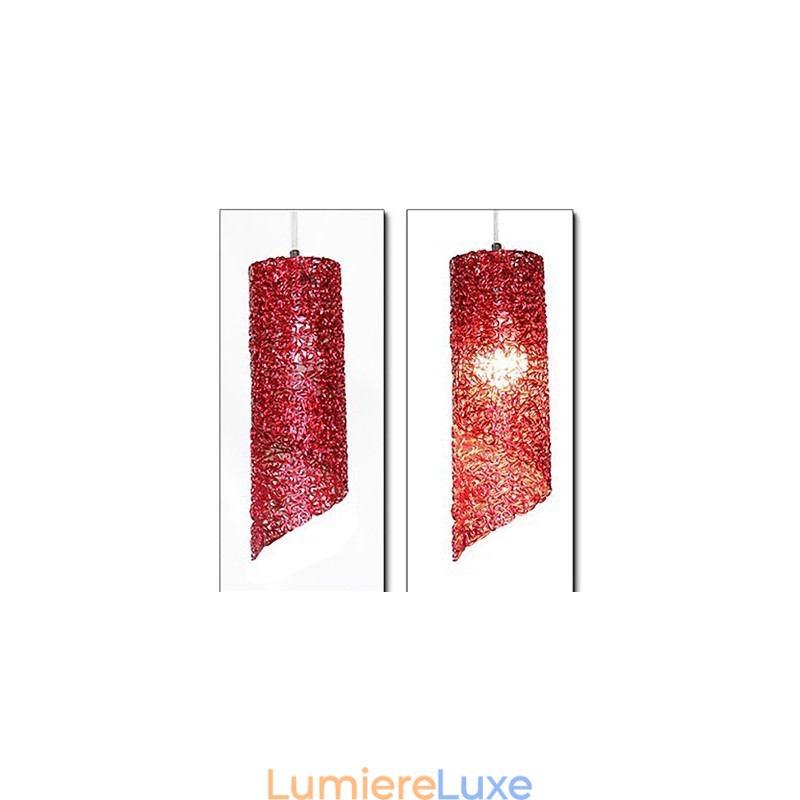 Lampes créatives cylindriques rondes et longues en aluminium à tête unique