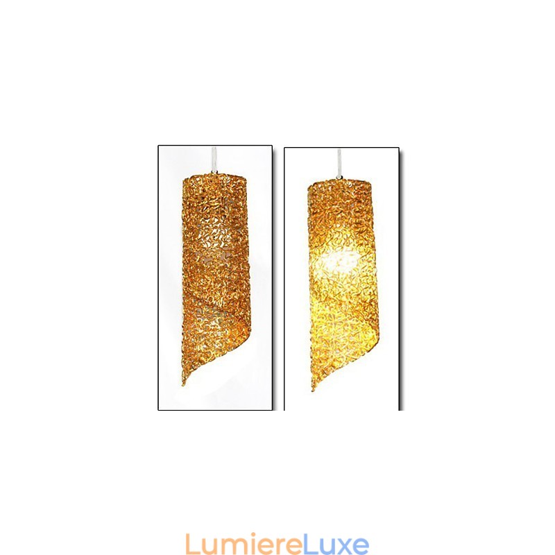 Lampes créatives cylindriques rondes et longues en aluminium à tête unique