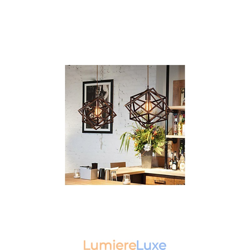 Plafonniers rétro classiques en métal, lampes suspendues simples, lampe suspendue de café