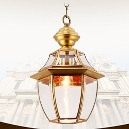 Pendentif Country Américain Petit Tout Cuivre Verre Simple C