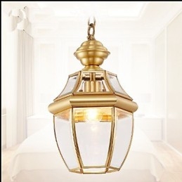 Pendentif Country Américain Petit Tout Cuivre Verre Simple C