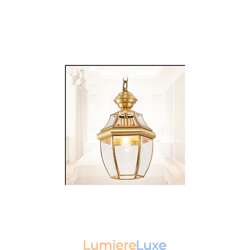 Pendentif Country Américain Petit Tout Cuivre Verre Simple C
