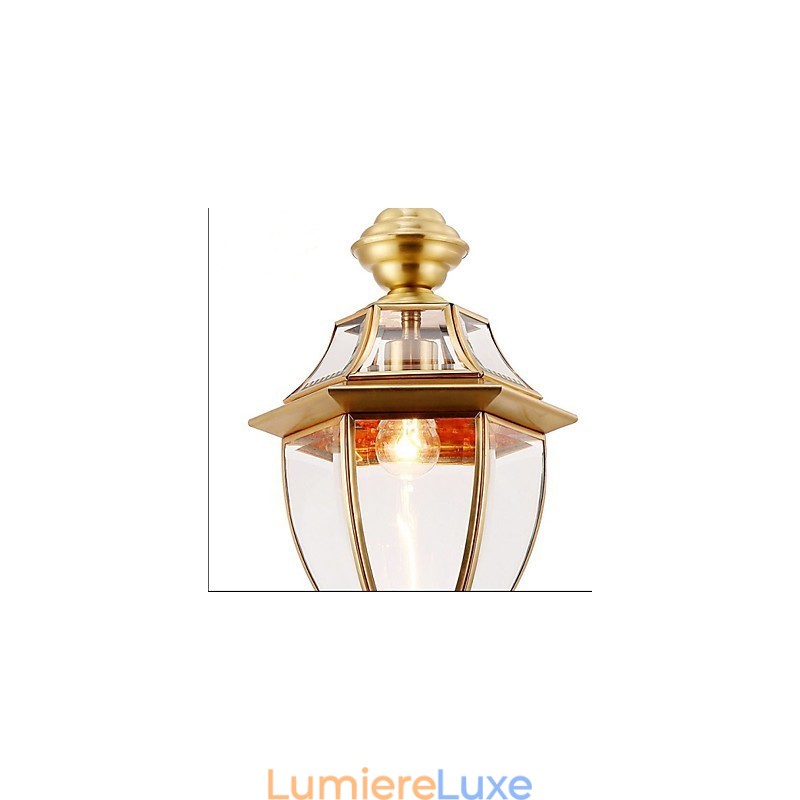 Pendentif Country Américain Petit Tout Cuivre Verre Simple C