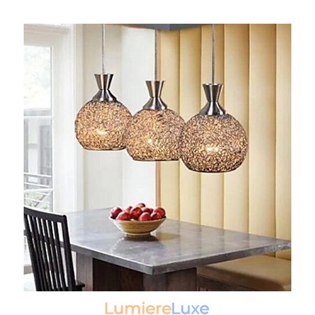 Plafonnier encastré moderne et contemporain en métal brossé