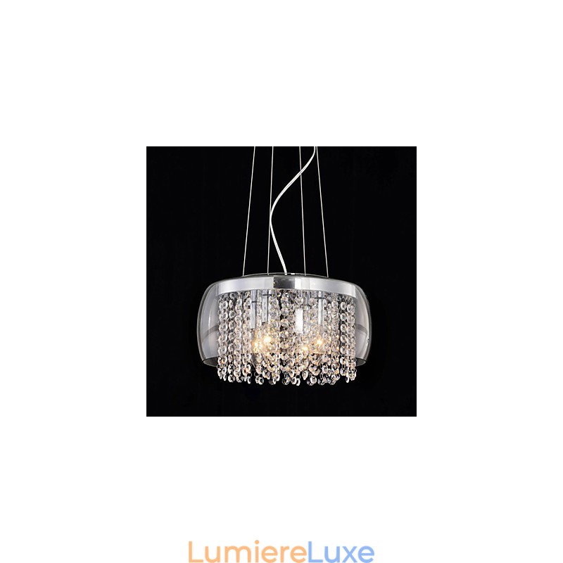 Suspension moderne contemporaine en cristal style mini peinture