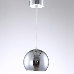 Suspension moderne contemporaine en métal galvanisé avec globe