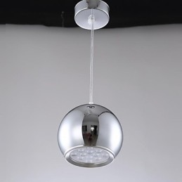 Suspension moderne contemporaine en métal galvanisé avec globe