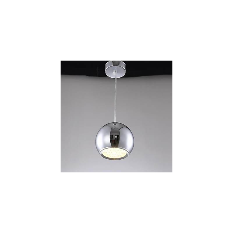 Suspension moderne contemporaine en métal galvanisé avec globe