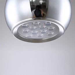Suspension moderne contemporaine en métal galvanisé avec globe