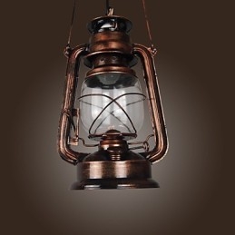 Suspension en bronze style mini lanterne de campagne