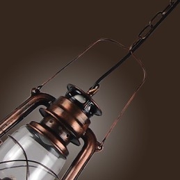 Suspension en bronze style mini lanterne de campagne