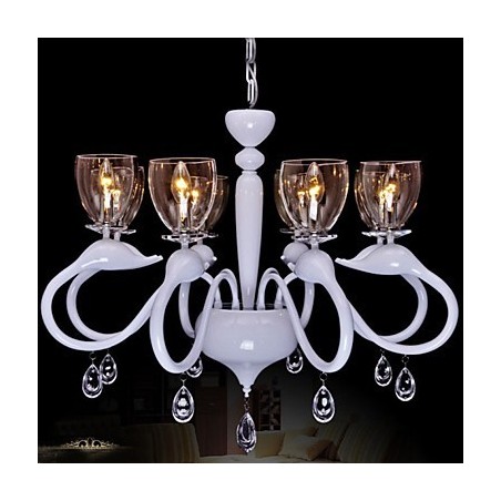 Lampe suspendue en cristal de style européen, individualité, cygne créatif Lampe suspendue en cristal de style européen, individualité, cygne créatif