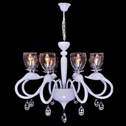 Lampe suspendue en cristal de style européen, individualité, cygne créatif