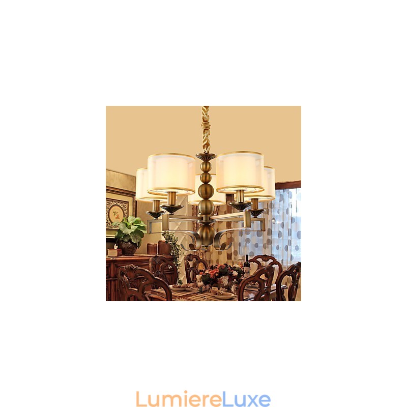 Lustre en métal galvanisé de style mini vintage Rustic Lodge