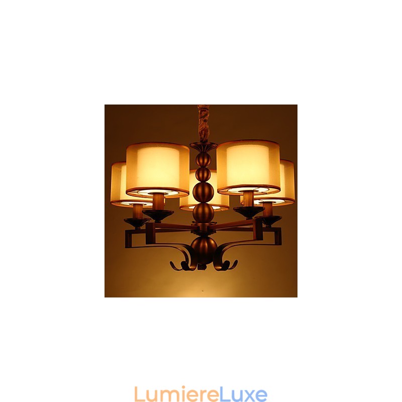 Lustre en métal galvanisé de style mini vintage Rustic Lodge