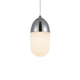 Mini lampe suspendue en forme de gland, 1 lumière, moderne et simple, finition chromée dorée, couleur bois, acier au carbone et verre.