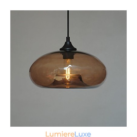 Suspension moderne à 1 lumière avec abat-jour transparent Suspension moderne à 1 lumière avec abat-jour transparent