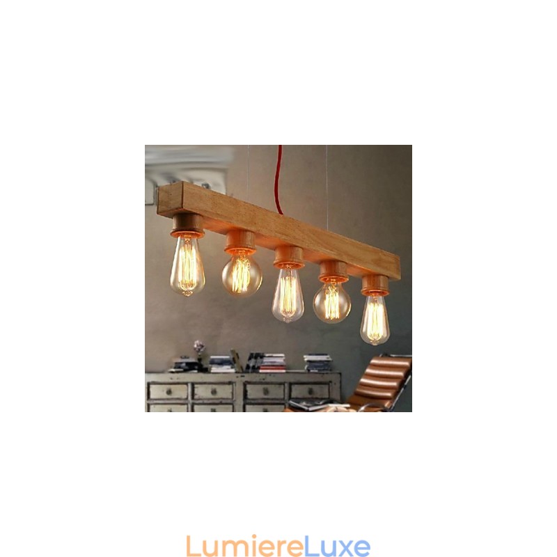 Suspension moderne contemporaine traditionnelle classique de style mini peinture bois bambou