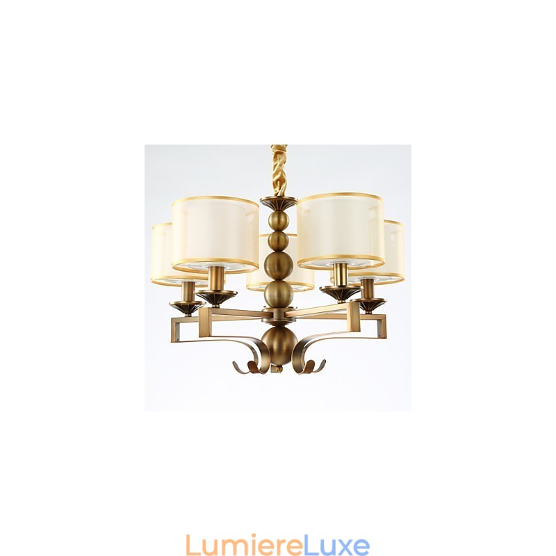 Lustre en métal galvanisé de style mini vintage Rustic Lodge