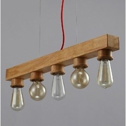 Suspension moderne contemporaine traditionnelle classique de style mini peinture bois bambou