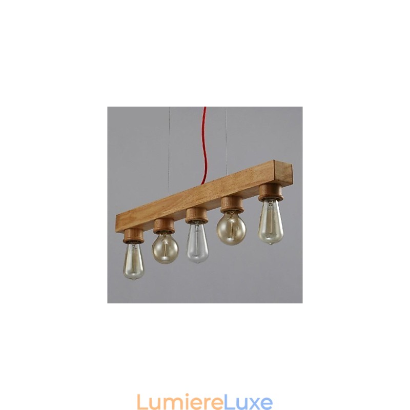 Suspension moderne contemporaine traditionnelle classique de style mini peinture bois bambou