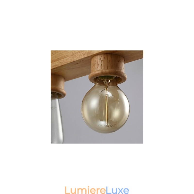 Suspension moderne contemporaine traditionnelle classique de style mini peinture bois bambou