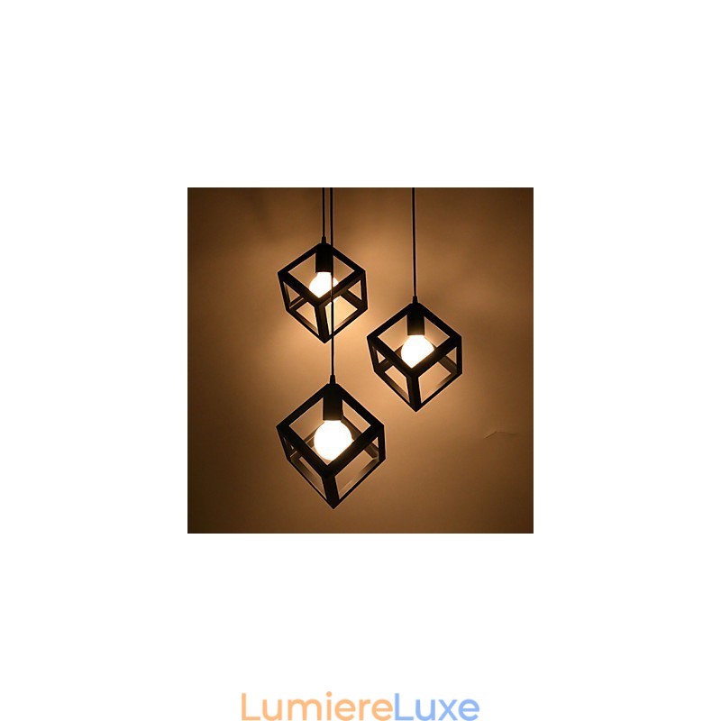 Lustre en fer forgé contemporain et contracté créatif à tête unique