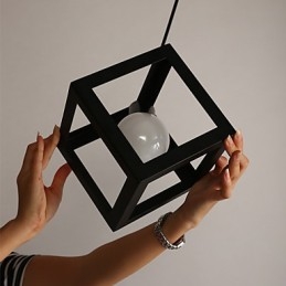 Lustre en fer forgé contemporain et contracté créatif à tête unique