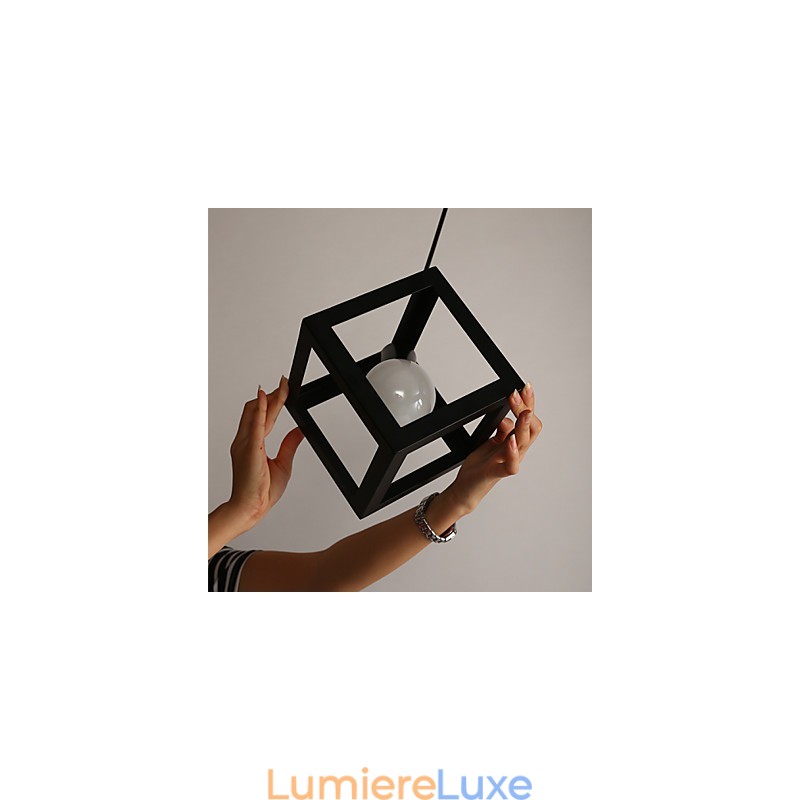 Lustre en fer forgé contemporain et contracté créatif à tête unique