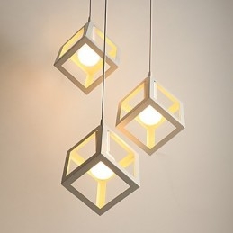 Lustre en fer forgé contemporain et contracté créatif à tête unique