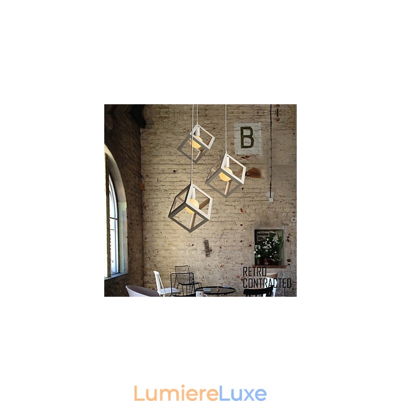 Lustre en fer forgé contemporain et contracté créatif à tête unique