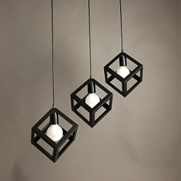 Lustre en fer forgé contemporain et contracté créatif à tête unique