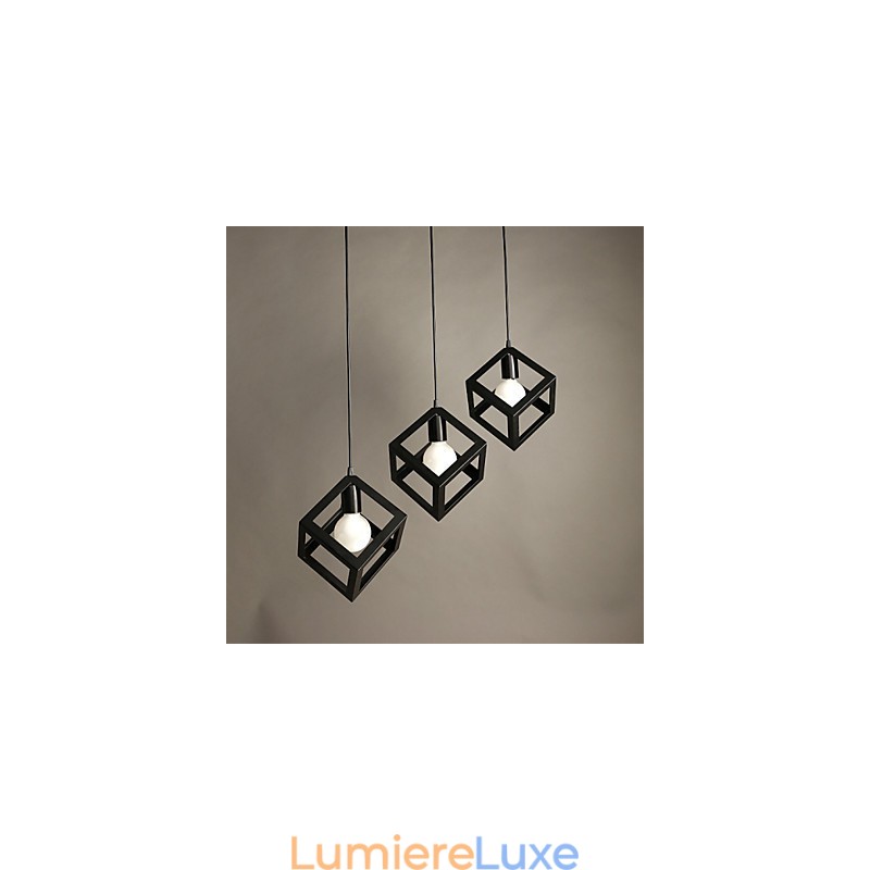 Lustre en fer forgé contemporain et contracté créatif à tête unique