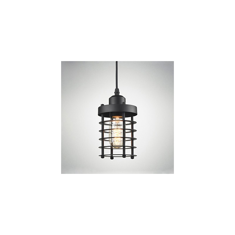 Plafonnier rétro industriel en fer, lustre vintage, luminaire suspendu pour magasin