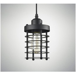 Plafonnier rétro industriel en fer, lustre vintage, luminaire suspendu pour magasin